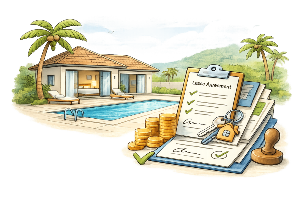 Vuokraoikeus Thaimaassa selitettynä: oikeus käyttää asuntoa pitkäaikaisen vuokrasopimuksen (yleensä 30 vuotta) kautta, johon sisältyy sopimus, rekisteröinti ja selkeät ehdot.